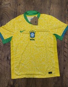 koszulka piłkarska Nike Brazil 2024/25 Stadium domowa w kolorze żółtym.
