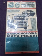 Samochodowa mapa Polski 1975r