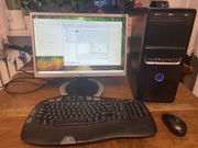 Zestaw komputer stacjonarny z monitorem klawiaturą i myszą bezprzewodową