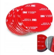 Podkładka samoprzylepna 50mm - czarna - 3M  - dwustronna taśma 