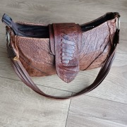 Torebka ze skóry strusia 