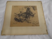 Obraz ,,Marynistyka  '' stara grafika