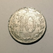 Czechosłowacja - Moneta 10 halerzy 10 Haleru 1953