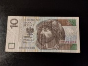 Banknot 10 złotych fajny numer BR6886688