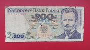 Banknot 200 zł z 1986r, Seria DS