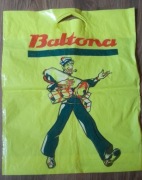 foliowa reklamówka z logo używana w sklepach sieci Baltona w czasach PRL