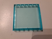LEGO 59349 1x6x5 Okno Panel Niebieski TRANS