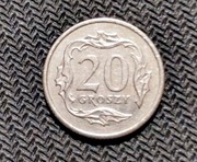 LICYTACJA MONETA obiegowa 20 groszy 1990