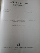 ATLAS ANATOMII CZŁOWIEKA T 1  kosci stawy wiezadła mięsnie 1975