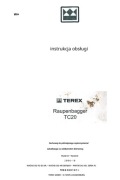 Instrukcja Obsługi TEREX TC 20 PL