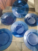 Szkło kobaltowe talerze głębokie