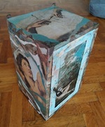 Oryginalna szafka, decoupage