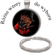 Brelok do kluczy/ka - Freddy Krueger - ozdobna zawieszka - WZORY DO WYBORU