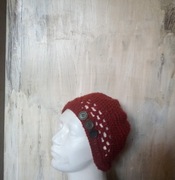 czapka robiona szydełkiem