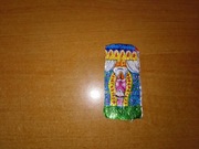 Figurka mikołaja czekolada mleczna świąteczna puste opakowanie