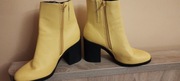 Żółte botki – na wiosnę/jesień – rozmiar 39