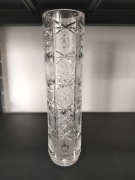 Kryształowy wazon tuba 