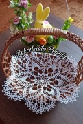 Serwetka ażurowa do wielkanocnego koszyczka WYPRZEDAŻ  rękodzieło handmade 