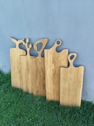 Deska dębowa do serwowania mięs i potraw 