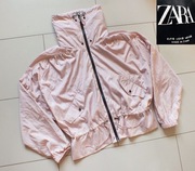 ZARA cudna leciutka kurteczka wiatrówka blady róż r.S