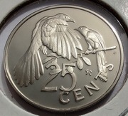 BRYTYJSKIE WYSPY DZIEWCZYE 25 Cent 1974 L MENNICZA