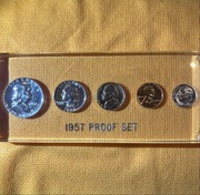 1957 Kultowy Proof. Set Silver!!!