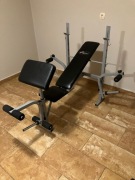 Ławeczka treningowa Evertop Fitness – kompletna, sprawna