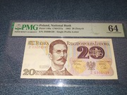 1982 20 złotych seria Z PMG 64