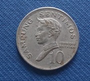 Moneta Filipiny 10 sentimos 1968