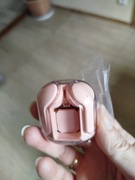 Słuchawki bezprzewodowe kolor pudrowy róż pół transparentne etui hit 