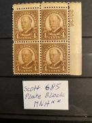USA Scott 685 MNH** Plate Block