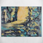 Nowoczesny obraz turkusowy