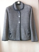 PAPAYA _ Narzutka granatowo -biały wzór w rozm. 16