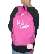 Plecak szkolny róż barbie kolor dziewczynki cats