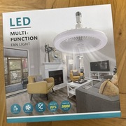 Wielofunkcyjna lampa sufitowa Led z wbudowanym wentylatorem 
