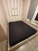 Łóżko malm/ materac myrbacka 