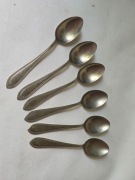 Łyżeczki deserowe do ciasta kolekcjonerskie Alpacca PRL