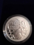 Australia RAM królik 1 oz ag srebro 2023, rok królika