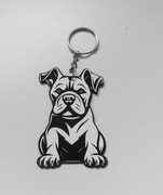 Breloczek do kluczy bulterier, pitbull, amstaff