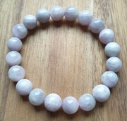 nowa bransoletka naturalny KUNCYT kulka 9-10 mm