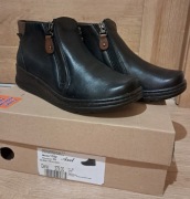 Buty Botki Skórzane Axel Comfort - model 1782 H, rozmiar 39