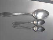Fraget łyżka i łyżeczki srebrzone