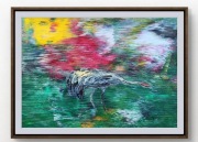 Oryginalny autorski obraz akrylowy "Pędziwiatr" z certyfikatem  autent