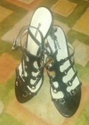 Graceland_Szpilki/ Rzymianki_Czarne/ Eco Skóra_36