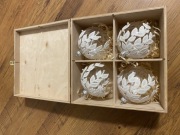 Santa bombki szklane 100 % hand made Polska