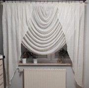 Firana marszczona ecru