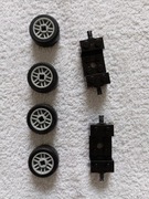 Lego koła 11208/11209 z oponami 4sz z osią 