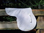 czaprak dla konia biały na zawody konkursowy pony