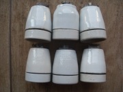 Oprawka oświetleniowa porcelanowa E-27 w ilości 6 sztuk