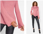 BONPRIX _LZ CK1 RÓŻOWY SWETER Z CEKINAMI _/ 50